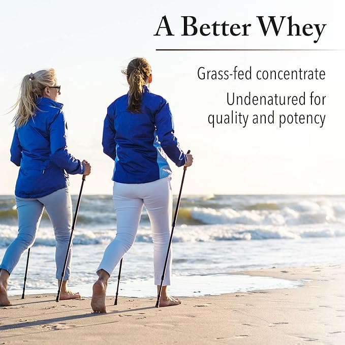Natural Factors Whey Factors, Grass Fed Whey Protein Concentrate, Aids Muscle Development and Immune Health, Double Chocolate, 2 lb