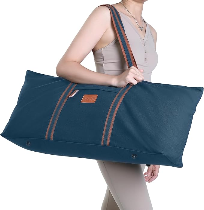 with Multi-Functional Storage Pockets Full-Zip Extra Large Yoga Mat Tote Bag Sports Gym Pilates Bag