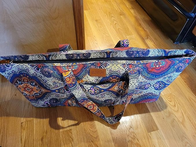 Large Yoga Mat Bag for Women Men, Travel Gym Bag for Pilates Office Beach Workout, Yoga Mat Tote Carrier with Mat Strap for 1/4" 1/2" Thick Exercise Yoga Mat