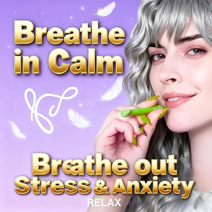 4Pcs Chewable Essential Oil Breather Sticks, Portable Chewable Breather Sticks with Essential Oils, Oral Fixation Relief, Fresh Breath Oral Relaxation Stick, Portable Oil Chewable Breather