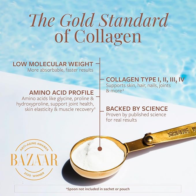 Shore Magic Premium Marine Collagen Powder – Hydrolyzed Type I, II, III & IV Peptides from Wild Fish for Skin, Hair, Nails & Joints, 14 Servings