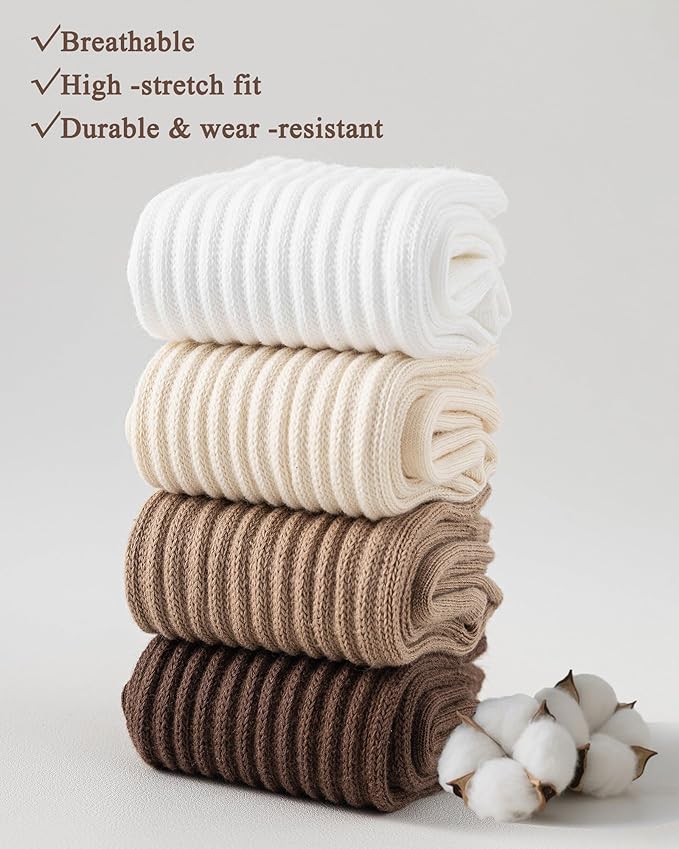 3 Pairs Pilates Socks with Grips for Women Yoga Slouch Grippy Socks for Barre Workout Hospital
