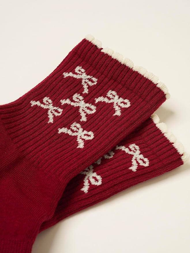 Shapes Studio Crew Half Calf Grip Socks, Cutest Fruits Pilates Socks, Ruffle socks, Non-Slip, Barre Yoga Fitness