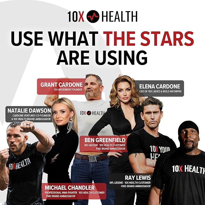 10X Health - Energy Wave Crusher - Energy Drink with 200mg Caffeine, BCAAs, B Vitamins, Accelerated Absorption - Tropical Punch Pre-Workout Drink - 15 Drink Mix Packets (Wave Crusher - Energy)