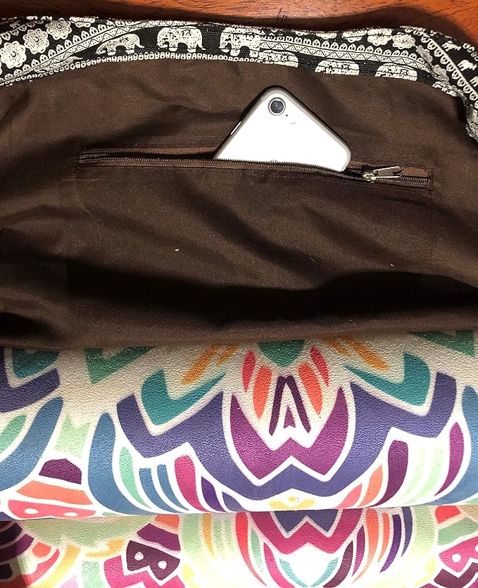 Aozora Yoga Mat Bag Large Yoga Mat Tote Sling Carrier with Pockets Fits Mats with Multi-Functional Storage Pockets Light and Durable
