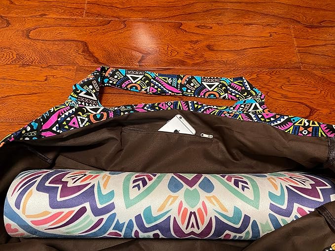 Aozora Yoga Mat Bag Large Yoga Mat Tote Sling Carrier with Pockets Fits Mats with Multi-Functional Storage Pockets Light and Durable