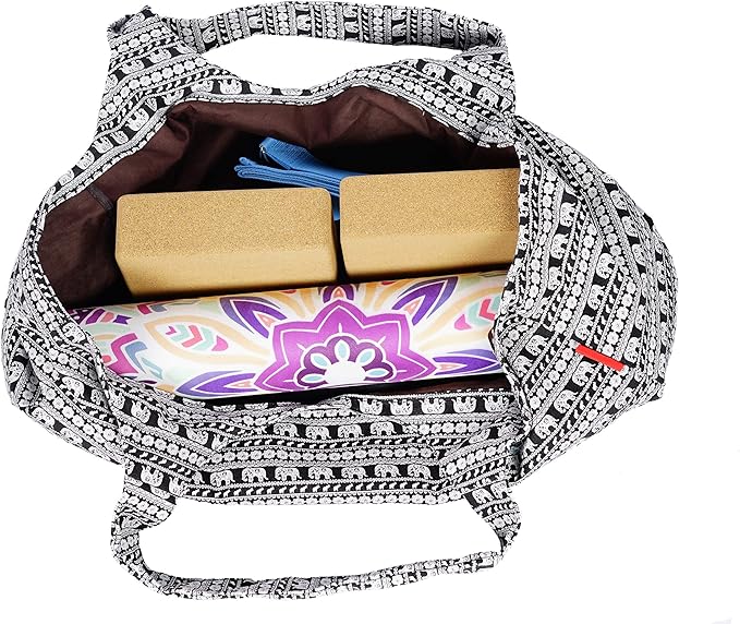 Aozora Yoga Mat Bag Large Yoga Mat Tote Sling Carrier with Pockets Fits Mats with Multi-Functional Storage Pockets Light and Durable