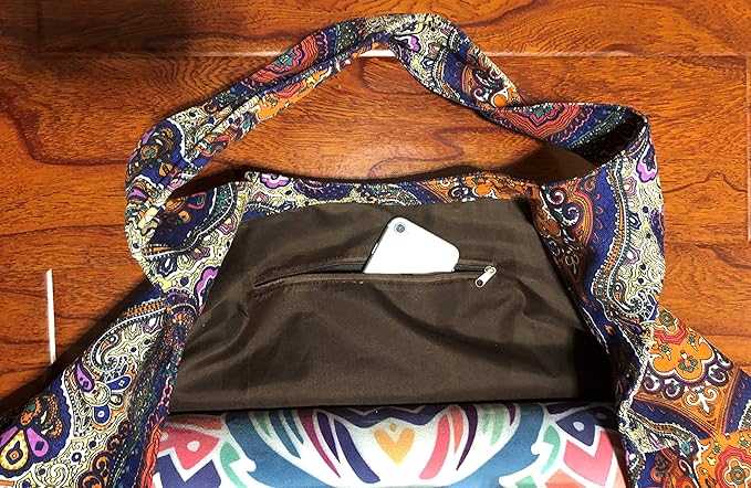 Aozora Yoga Mat Bag Large Yoga Mat Tote Sling Carrier with Pockets Fits Mats with Multi-Functional Storage Pockets Light and Durable