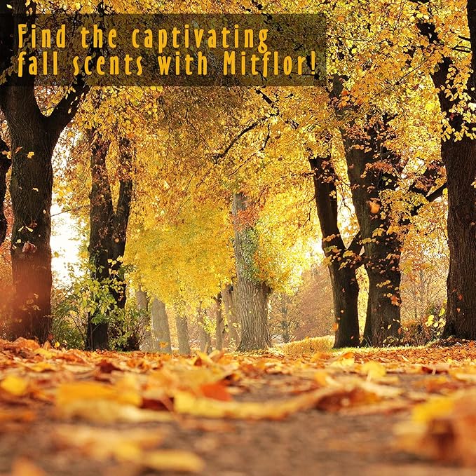 Autumn Essential Oils, MitFlor Fall Fragrance Oils for Candle Soap Making, 10ml x 6 Essential Oils for Diffusers for Home, Aromatherapy Gift Set for Halloween, Pumpkin Pie, Maple Syrup & Autumn Walk