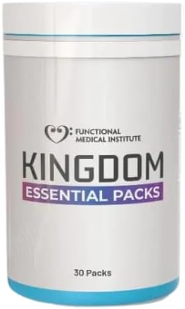 Kingdom Essential Packs, Daily Wellness Supplement with K2D3, Multivitamin, CoQ10 and Omega-3, 30 Packs