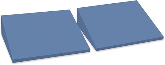 StrongTek XL Foam Yoga Wedge Blocks, Set of 2, 16.5° Incline Slant Boards for Single or Dual Use, Stretching, Squats, Physical Therapy, Calf & Achilles Support, Balance & Rehab, 13" × 12.75" × 3.75"