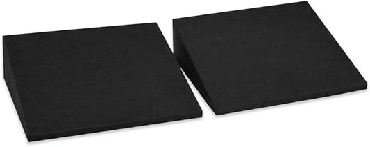 StrongTek XL Foam Yoga Wedge Blocks, Set of 2, 16.5° Incline Slant Boards for Single or Dual Use, Stretching, Squats, Physical Therapy, Calf & Achilles Support, Balance & Rehab, 13" × 12.75" × 3.75"