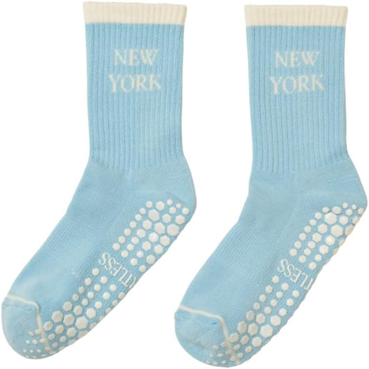 Shapes Studio Crew Half Calf Grip Socks, Cutest Fruits Pilates Socks, Ruffle socks, Non-Slip, Barre Yoga Fitness
