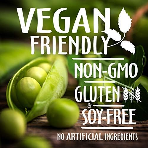 Nutrasumma Pea Protein Powder, Unflavored and Unsweetened Sugar Free Vegan, 100% Plant Based, Non GMO, Gluten Free & Soy Free, 2.14 LB