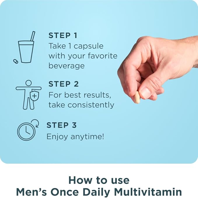 Ancient Nutrition Multivitamin for Men, Ancient Multi Men's Once Daily Vitamin Supplement 30 Ct, Vitamin A, Vitamin B and Vitamin K2, Fenugreek Seed, Supports Immune System, Paleo and Keto Friendly