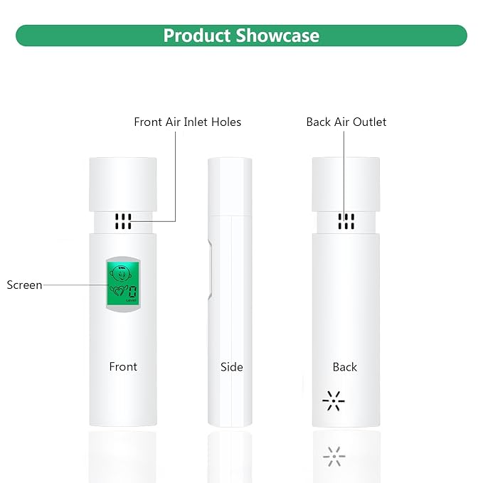 Oral Freshening Rate Detector Portable Oral Odor Breath Tester, Professional Rechargeable Odor Breath Freshening Monitor for Personal Oral Cavity Testing – Odor Checker & Bad Breathe Detector