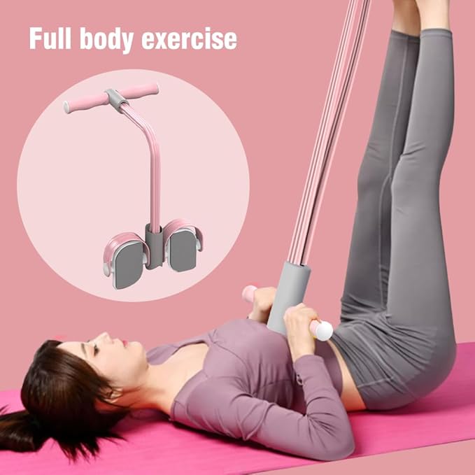 Multifunctional Pedal Puller,6-Tube Foot Pedals Resistance Band Pedal Pusher Resistance Rope Workout Tool for Abdomen, Waist, Arm and Leg