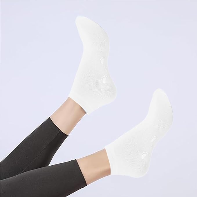 brookhaus Women Low Cut No Show Running Socks 6 Pairs - Cushioned Arch Support, Moisture Wicking Athletic Ankle Socks