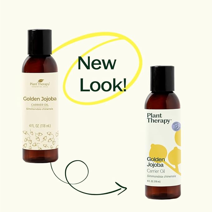 Plant Therapy Jojoba Golden Carrier Oil 16 oz 100% Pure, Cold-Pressed, Natural and GMO-Free Moisturizer and Carrier Oil for Essential Oils