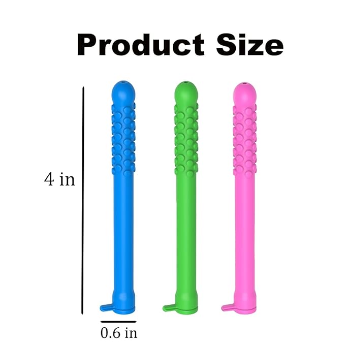 3-Pack Chewable Breather Sticks, Natural Essential Oil Breath Stick, Chewable Breather Quit Smoking- Aromatherapy Fresh Breath Stop Smoking Chew Sticks