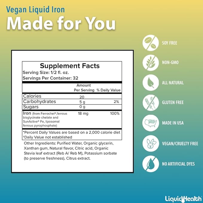 LIQUIDHEALTH Prenatal Baby Booster Pregnancy Vitamin Bundle - Vegan Women's Prenatal/Postnatal Multivitamin with SunActive & Ferrochel Iron, Folate, Whole Foods - Made in The USA, 100% Vegan (Bundle)