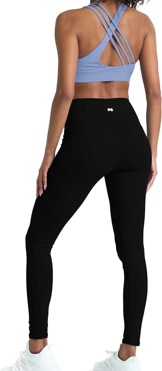 POPSUGAR 2 Piece Workout Sets for women, High Waist Leggings and Sports Bra Yoga Set Matching Gym Pilates Running Work Outfit