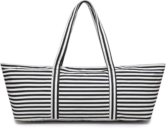 Large Yoga Mat Bag for Women Men, Travel Gym Bag for Pilates Office Beach Workout, Yoga Mat Tote Carrier with Mat Strap for 1/4" 1/2" Thick Exercise Yoga Mat