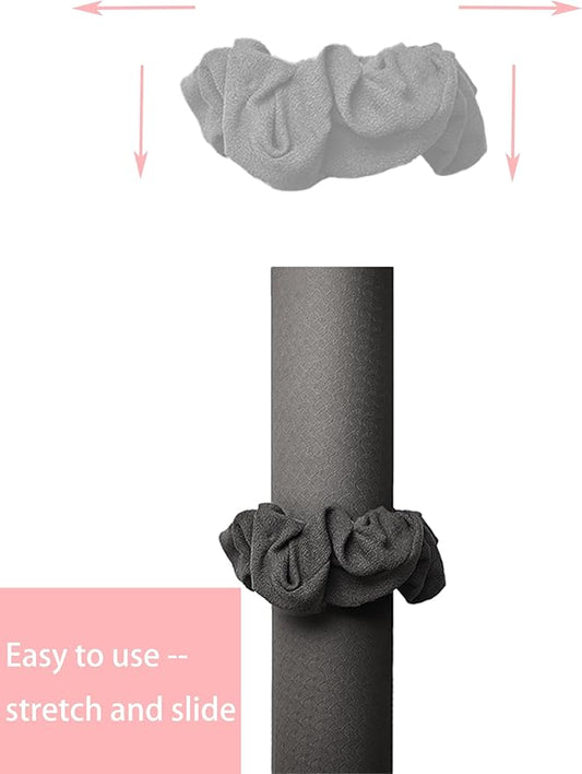 Yoga Mat Scrunchie - Holds Your Yoga Mat in Style - Durable & Elasticity Fabric - Fits All Standard Yoga Mats (mat not included)