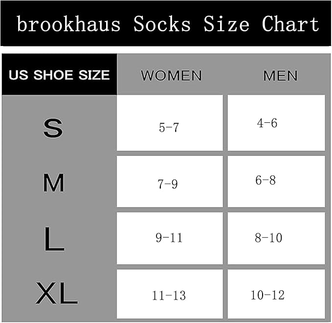 brookhaus Women Low Cut No Show Running Socks 6 Pairs - Cushioned Arch Support, Moisture Wicking Athletic Ankle Socks