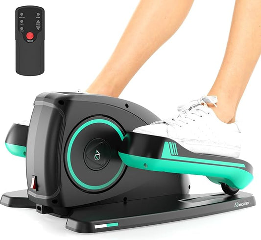 ANCHEER Under Desk Elliptical Machine - Quiet Pedal Exerciser for Seniors, Office & Home, Low-Impact Seated Leg Workout Equipment, Smart LCD Display, Remote Control