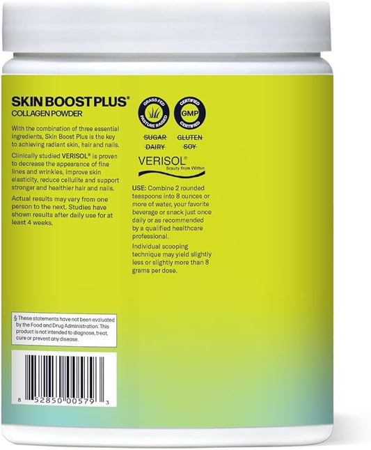 Sparkle Wellness VERISOL Bioactive Hydrolyzed Collagen Peptides | Collagen Powder Supplement with Vitamin C & Hyaluronic Acid for Hair, Skin, and Nail Health | Skin Boost Plus (Chocolate) [50-Serves]