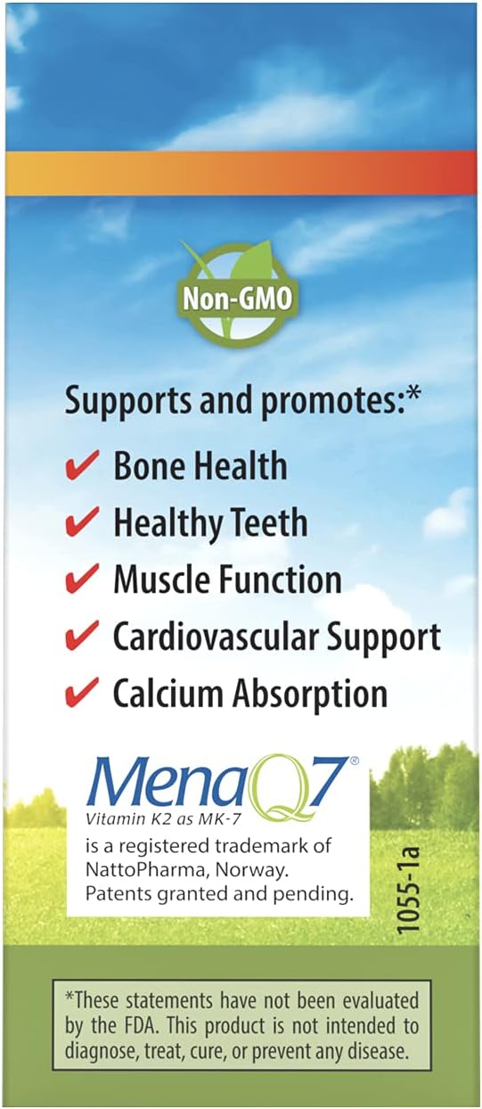 Carlson - Super Daily D3 + K2, 50 mcg D3 + 45 mcg MK-7, Heart & Bone Health, 90 Liquid Drops, 2.54 ml