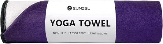 Eunzel Hot Yoga Towel, Non Slip Yoga Mat Towel Sweat Absorbent Printed Yoga Towel with Grip Dots for Hot Yoga, Pilates and Workout 72"x 24", Oceanic Melt