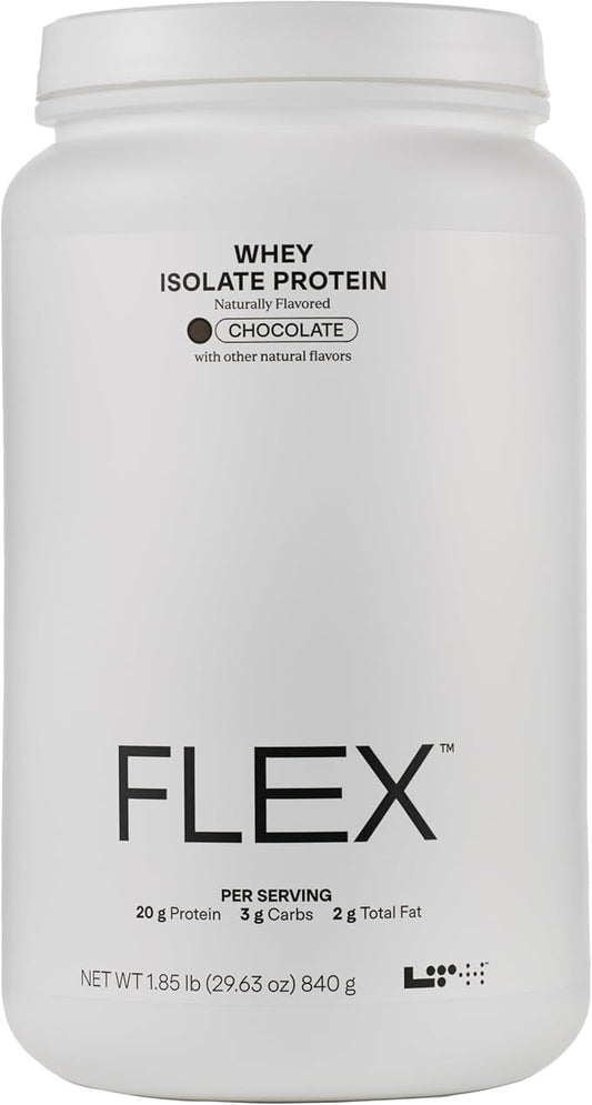 LTH Flex Whey Protein Isolate - Trusted by Life Time Members - Lactose-Free Protein Powder - for Post-Workout Recovery - Low Fat, No Sugar & Low Carb - Chocolate, 30 Servings