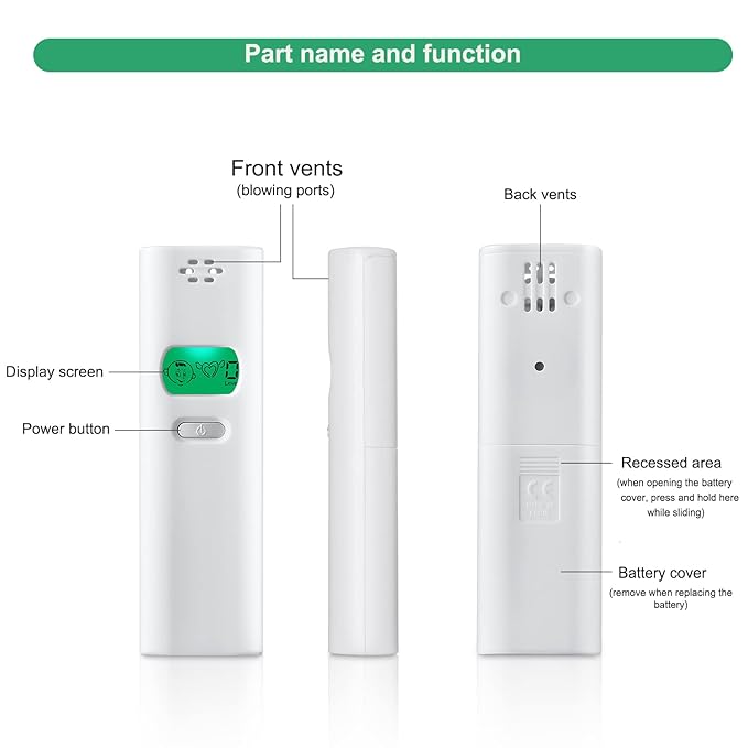 Oral Odor Freshening Detector - Portable Bad Oral Odor Monitor, Oral Meter Device Focused on Oral Cavity Health with Odor Checking for Precise Bad Smell Detection