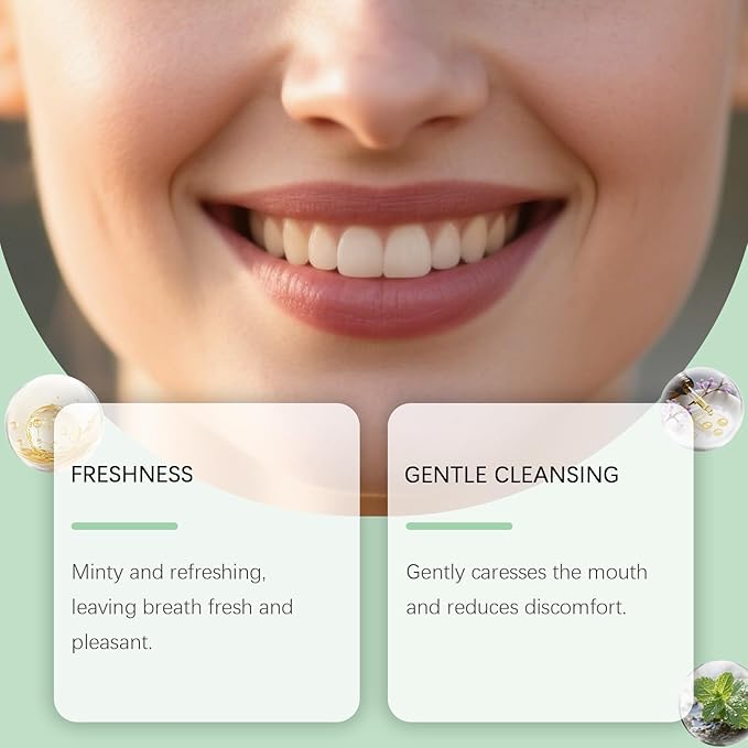 Spearmint Oil Pulling Rinse, Cold-Pressed Coconut Oil for Whitening Teeth Mouthwash, Powerful Organic Peppermint Oil Maintain Gum Health & Oral Cleaner & Freshness Breath, Mint (1)