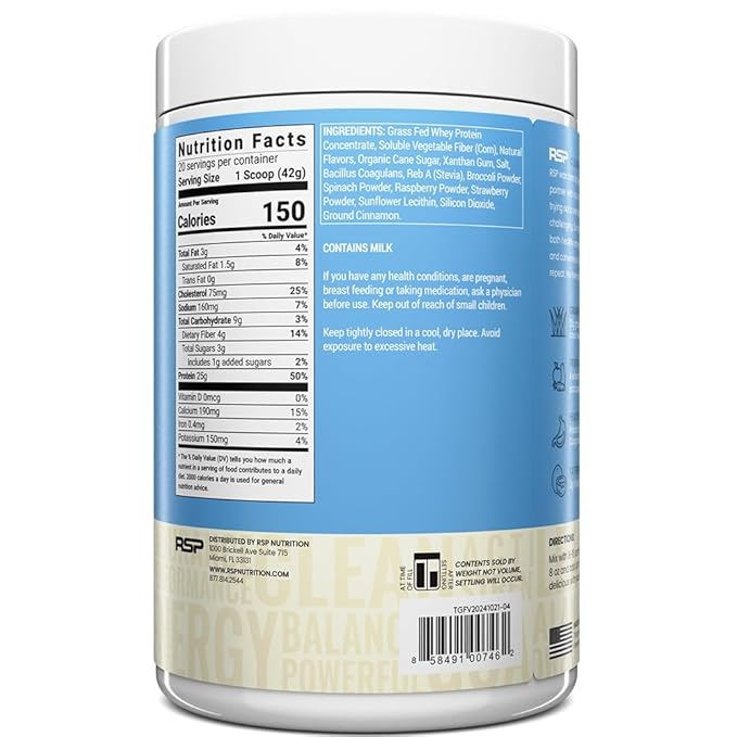 TrueFit Gut Healthy Protein Powder, Grass-Fed Whey Meal Replacement Shake with Prebiotics, Probiotics, & Organic Superfoods, Keto Friendly, Gluten Free (Packaging May Vary)