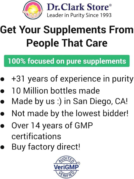 Dr. Clark Liquid Vitamin D Supplement – 1000 IU, 1 Fl Oz, Supports Immune System & Bone Health