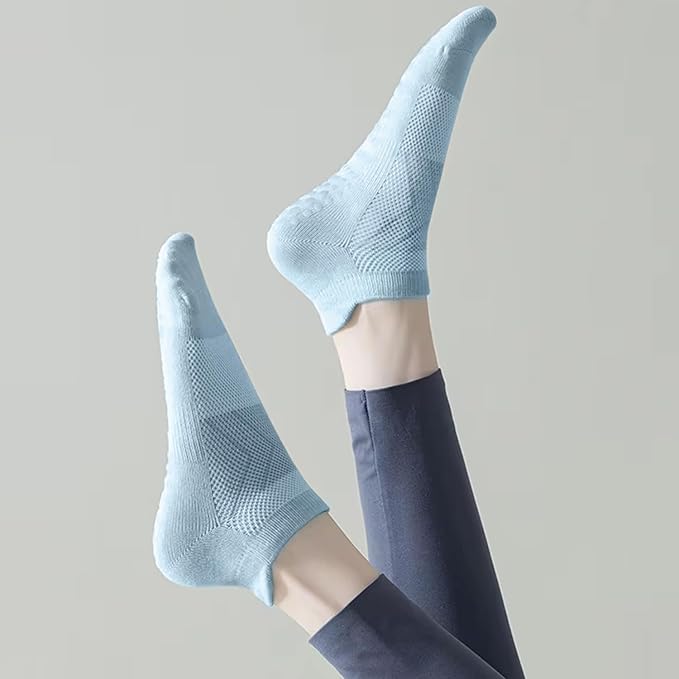 7 Pairs Pilates Socks with grips for Women- Non Slip, Ankle Yoga Socks for Yoga, Pilates, Ballet & Barre,Christmas gifts