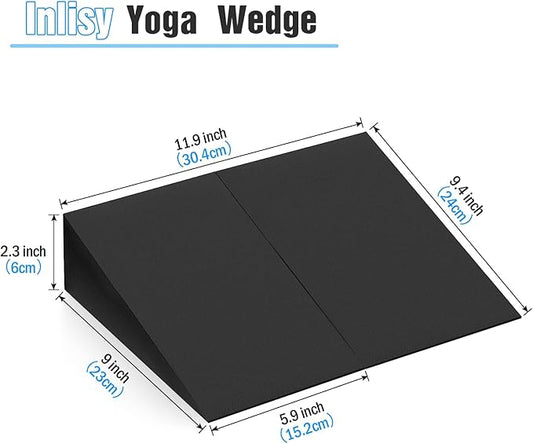 Foam Wedge Slant Board, 2-pcs Update Calf Stretcher, Squat Wedges for Yoga, Foot Rehabilitation and Stretching, and Physical Therapy