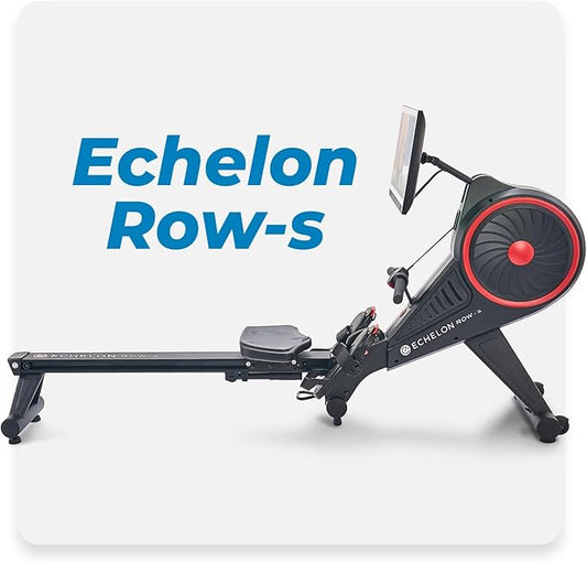 Echelon Row Series – Foldable Rowing Machine for Full-Body, Low-Impact Workouts with 22” Rotating HD Screen, Built-In Soundbar, Bluetooth Resistance & 30-Day Membership with Live Classes