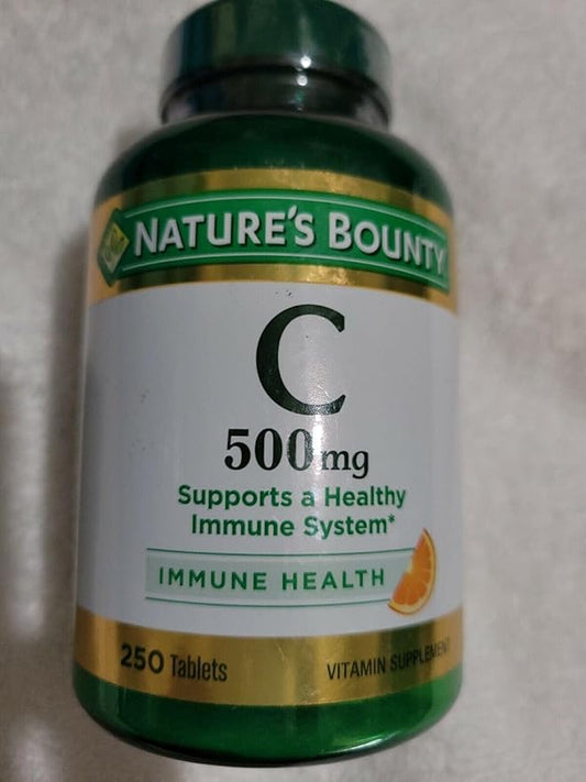 Nature's Bounty Pure Vitamin C 500 mg Tablets 250 Tablets (Pack of 3)