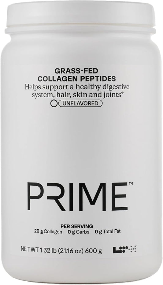 LTH Prime Collagen Peptides - Trusted by Life Time Members - Collagen Powder for Digestive Health - Supports Healthy Joints, Hair & Skin - from Grass-Fed Cows - Unflavored - 30 Servings