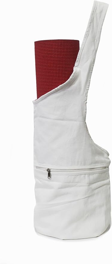 INDIAN CRAFT CASTLE Yoga Mat Bag | Tote Mat Bag | Sling Yoga Tote w/Large Side Pocket & Zipper Pocket | Yoga Mat Carrier Fits Most Size Mats