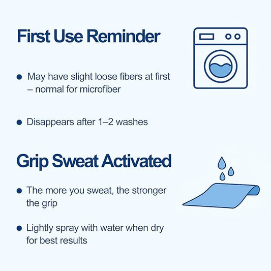 Eunzel 2 Pack Hot Yoga Towel Non Slip Yoga Mat Towel Non-Slip Sweat Absorbent Microfiber Towel for Hot Yoga, Pilates and Workout 72" x 26.5", Blue/Purple