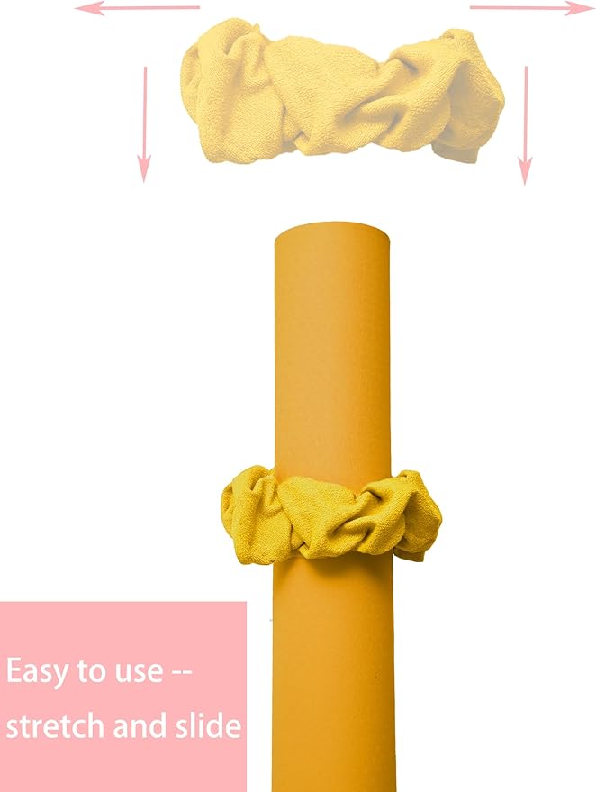 Yoga Mat Scrunchie - Holds Your Yoga Mat in Style - Durable & Elasticity Fabric - Fits All Standard Yoga Mats (mat not included)