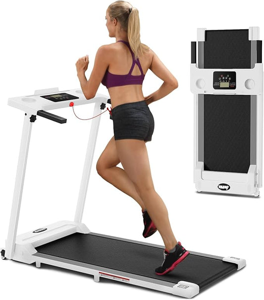 AoraPulse Portable Foldable Treadmills for Home, Small Folding Treadmill for Home Office with 300 LBS Capacity, Walking Running Exercise Electric Compact Treadmill with LED Display