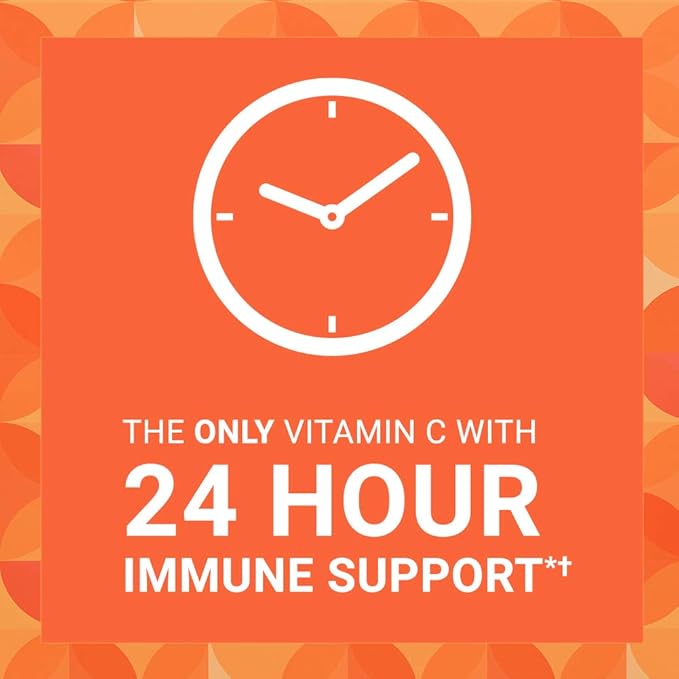 Ester-C Vitamin C 1000 mg Coated Tablets, Immune System Booster, Stomach-Friendly Supplement, 120 Count