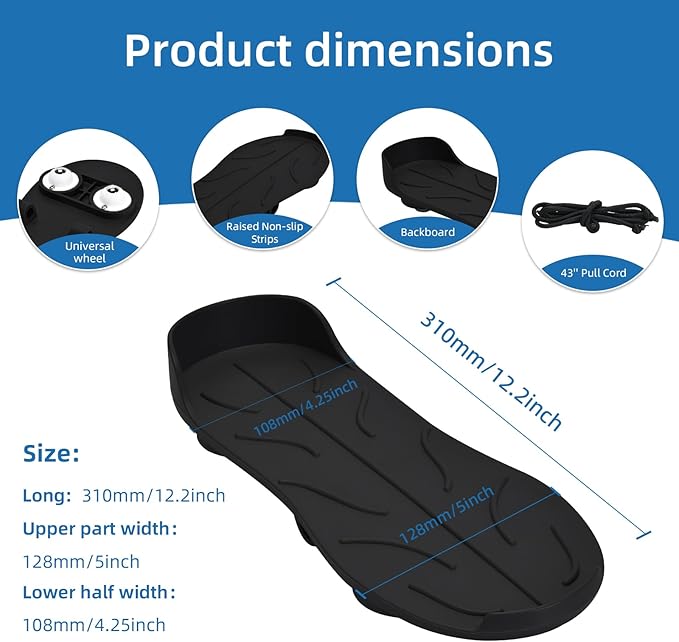 Knee Glider for Replacement, Leg Exerciser and Rehabilitation Device for Hip Replacement, ACL or PCL Surgery - Increase Range of Motion