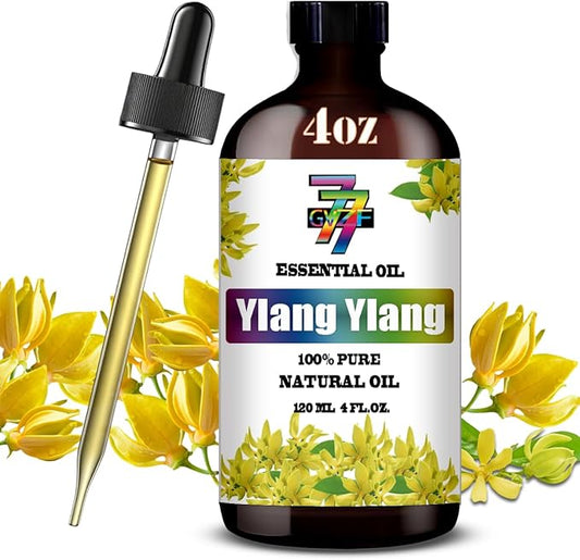 Ylang Ylang Essential Oil (4 oz / 120 ml) – Ylang Ylang Oils for diffusers, humidifiers, Home Baths, Cleaning Products, Yoga, DIY Soaps and DIY Scented Candles